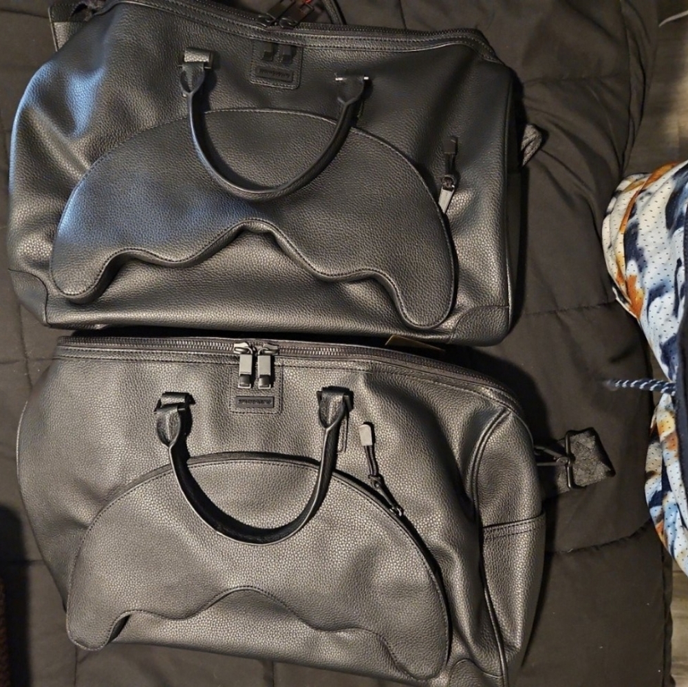 Sprayground black on black duffle